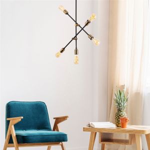 Arabic House Hanglamp Beste Metaal Zwart Goud 5-Lichts