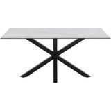 Eettafel Axel Rechthoek Keramiek Wit 160cm - Giga Living - Keramiek