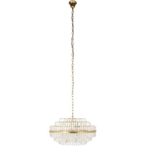 Richmond Hanglamp Desire Medium Brushed Goud - Kristal