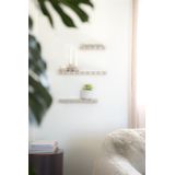 By-Boo Wandplank Prinz Taupe Set Van 3 Taupe - IJzer
