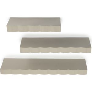 By-Boo Wandplank Prinz Taupe Taupe - IJzer