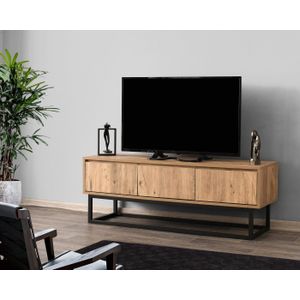 Arabic House Tv-Meubel Tilsim Melamine Zwart Pine 140cm - Melamine/Spaanplaat