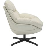 Draaifauteuil Leonne Beige - Stof/Metaal - Giga Meubel