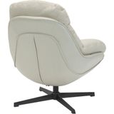 Draaifauteuil Leonne Beige - Stof/Metaal - Giga Meubel