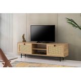 Arabic House Tv-meubel Begonya Melamine Naturel 180cm - Spaanplaat/Melamine