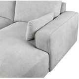 Loungebank Links Grijs Stof - 305x105x85cm - Zitdiepte 64cm - Giga Meubel