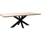 Richmond Eettafel Avalon 230cm Beige - Metaal/Travertin