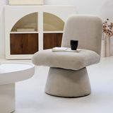 Draaifauteuil Olivier Taupe Taupe - Stof/Metaal - Giga Meubel