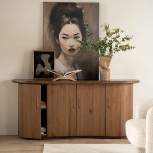 Eleonora Dressoir Josh Bruin 180cm - Eikenhout/Eiken Fineer