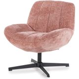 By-Boo Fauteuil Derby Draaibaar Roze - Stof