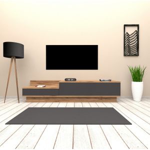 Arabic House Tv-Meubel Asir Melamine Atlantic Pine Antraciet - Spaanplaat/Melamine - 35x160cm