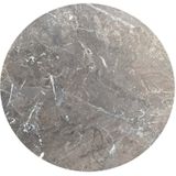 GM Tuintafel Galaxy Marble Infinity Wit Frame HPL Ø70cm - Staal/HPL