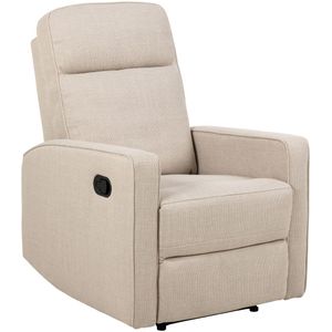 Relaxfauteuil Alvito Beige - Giga Living - Staal