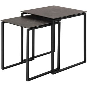 Salontafel Glentruan Zwart 50cm Keramisch - Giga Living - Keramiek