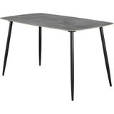 GM Eetkamertafel Ceramic Naturel Lichtgrijs 140cm - Metaal/Keramiek