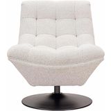 Richmond Draaifauteuil Sydney Wit Bouclé Fr-Copenhagen - Polyester/Metaal