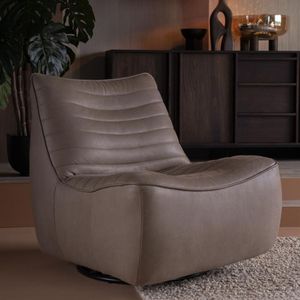 Eleonora Fauteuil Matthew Grijs Greece - Leer/Metaal