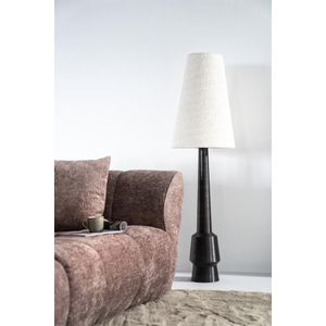 By-Boo Vloerlamp Dawn Beige 146cm - Stof/Metaal