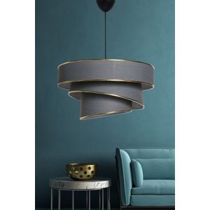 Arabic House Hanglamp Couper Antraciet Goud - Metaal/Katoen