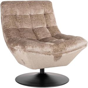 Richmond Draaifauteuil Sydney Taupe Chenille Taupe - Polyester