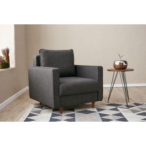 Arabic House Fauteuil Eva Antraciet - Polyester