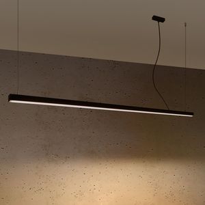 GM Hanglamp Pinne Zwart 3000K 200cm - Aluminium