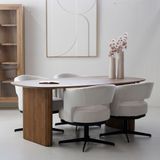 Eettafel Juro Naturel Deens Ovaal 200cm - Mangohout - Giga Meubel