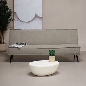 Slaapbank Mali Taupe 180cm Taupe - Stof/Metaal - Giga Meubel