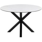 Eettafel Axel Rond Keramiek Wit Ø120cm - Giga Living - Keramiek