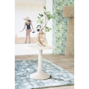 By-Boo Bijzettafel Dash Medium Off-Wit - Metaal - 46x46x49cm
