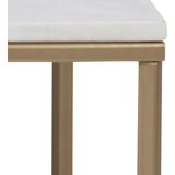 Salontafel Felien Marmer Wit 120cm - Giga Living - Marmer/Metaal