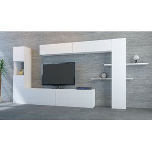 Arabic House Tv-Meubel Maxi Melamine Wit - Spaanplaat/Melamine - 150x215cm