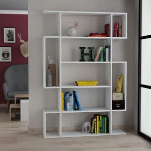 Arabic House Boekenkast Mito Melamine Wit - Spaanplaat/Melamine - 161x110cm