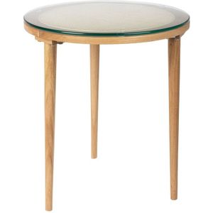 GM Bijzettafel Haru Beige Ø45cm - Rotan