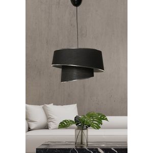 Arabic House Hanglamp Barette Metaal Zilver Zwart - Stof/Metaal