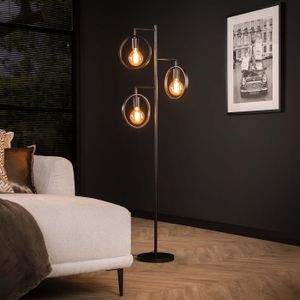 GM Vloerlamp 3-Lichts Ring Charcoal Charcoal - Metaal