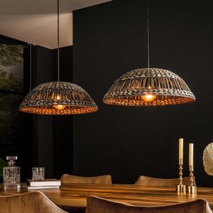 GM Hanglamp Dome Waterhyacint 2-Lichts Zwart Nikkel - Waterhyacint