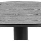 Eettafel Heeze - MDF - Zwart - Ø 80 cm en 75 cm hoog