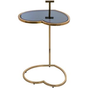 Richmond Bijzettafel Love Hart Brushed Goud - Staal - 41x34x67,5cm