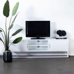 Tv-meubel Urban Wit XL - Metaal - Giga Meubel - 200x38x61cm