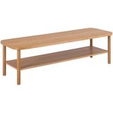 Salontafel Veerle Rechthoek Eiken Fineer Naturel - Giga Living - 150x50x42cm