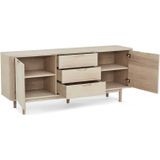 GM Dressoir Nyborg Naturel Eiken - Eikenhout - 75x180cm