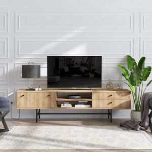 Arabic House Tv-meubel Owen Melamine Naturel - Melamine - 35x180cm