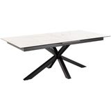 Eettafel Durgan Keramiek Wit Uitschuifbaar 200/240cm - Giga Living - Keramiek