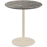 GM Tuintafel Galaxy Marble Urban Zand Frame HPL Ø70cm Grijs - Staal/HPL