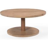 Salontafel Nao Naturel Rond Set Van 3 - Mangohout - Giga Meubel - 70/50/42x70/50/42x38/33/43cm