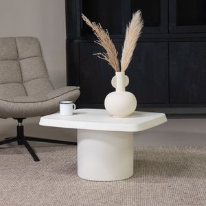 Salontafel Carly Beige 69cm - MDF/Beton - Giga Meubel