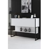 Arabic House Dressoir Luxe Wit/Zwart 120cm - Metaal/Melamine