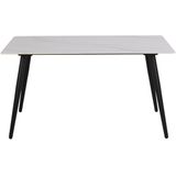 Eettafel Bandita Rechthoek Keramiek Wit 140cm - Giga Living - Keramiek