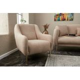 Arabic House Fauteuil Simena Beige Goud - Polyester